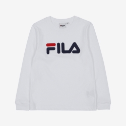 Fila Uno Linear Round - Poikien T Paita - Valkoinen | FI-74262